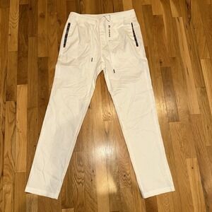 JMIERR Men's Pants‎ Casual Stretch Waist Tapered Trousers with Pockets (32 X 28)